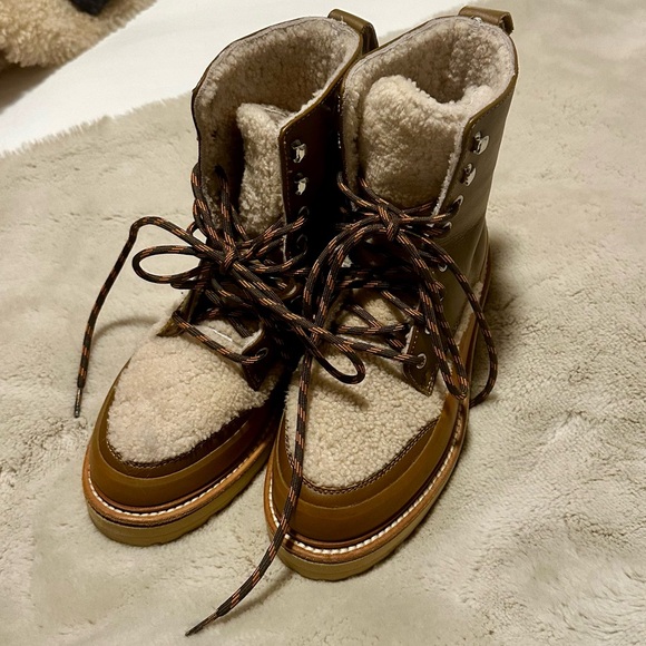 Ulla Johnson Enta Shearling Down Boot - Picture 2 of 5